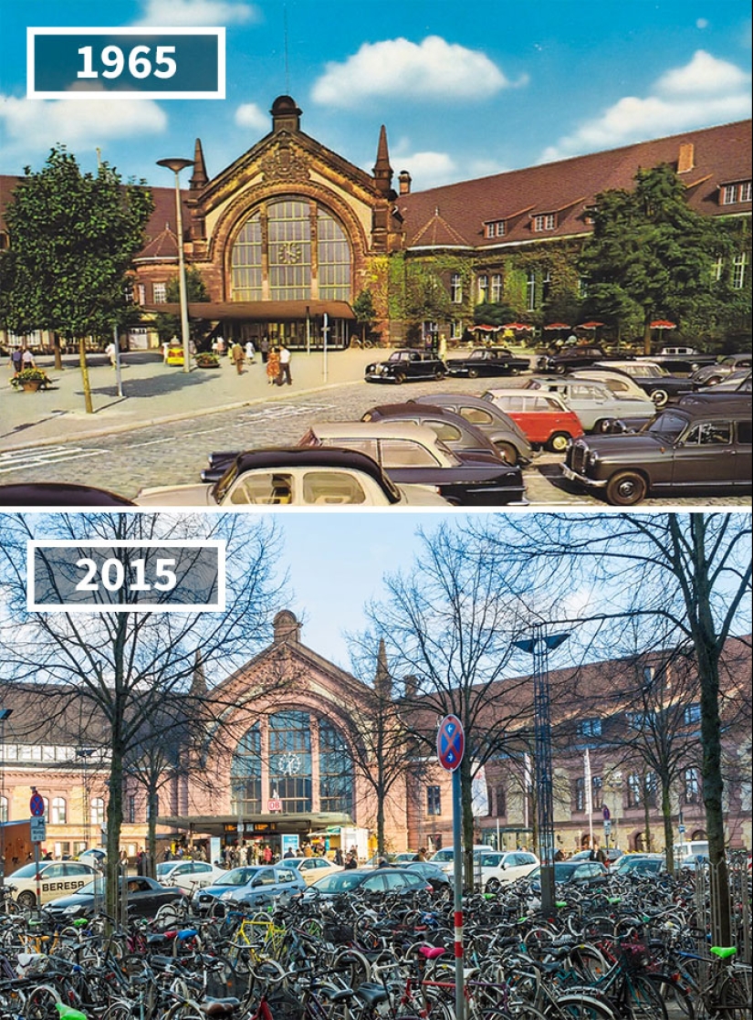 How the world has changed in 100 years: before and after photos