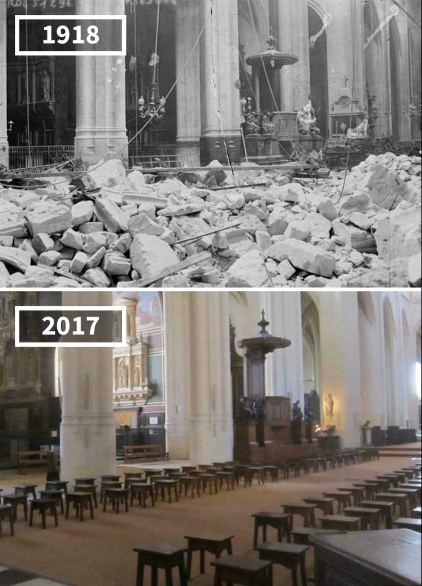 How the world has changed in 100 years: before and after photos