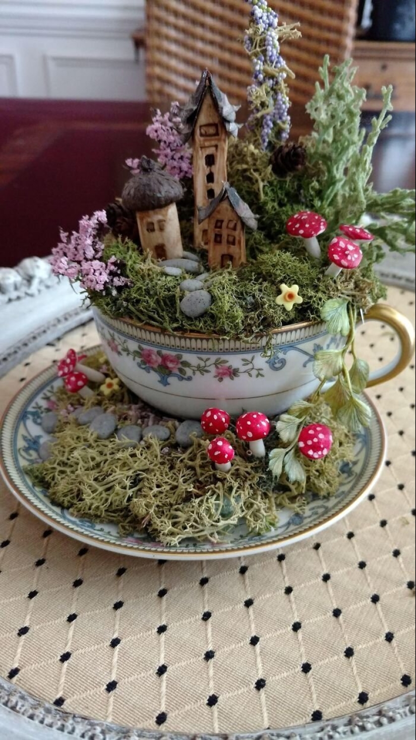 How to make a garden in a teacup: 25 creative ideas
