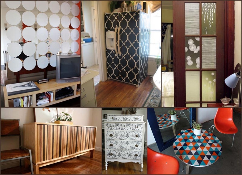 How to update things with self-adhesive tape