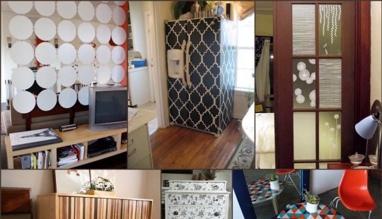 How to update things with self-adhesive tape