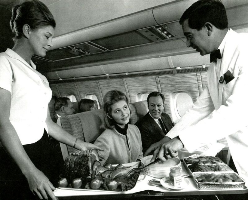 How we used to fly first class: caviar, any alcohol, smoking right in the seat and a full-fledged berth