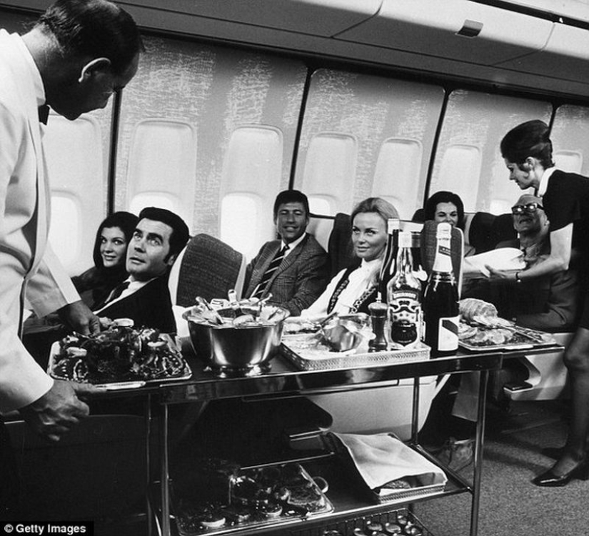 How we used to fly first class: caviar, any alcohol, smoking right in the seat and a full-fledged berth