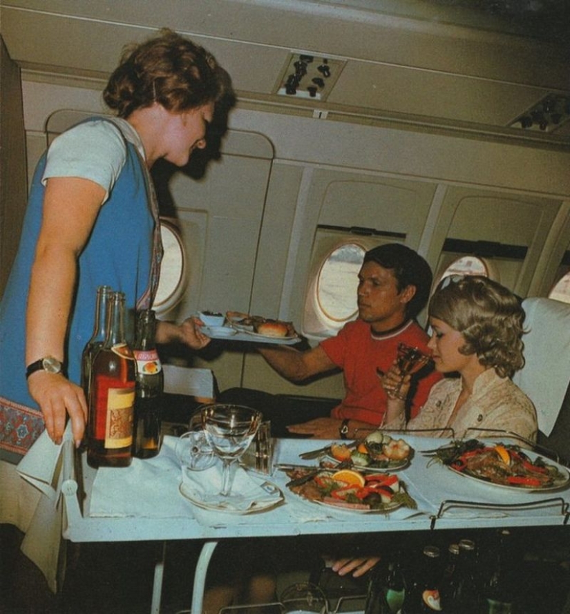 How we used to fly first class: caviar, any alcohol, smoking right in the seat and a full-fledged berth