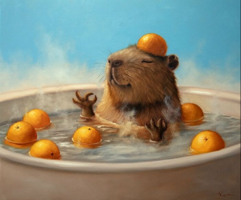 Humorous Animal Paintings By Lucia Heffernan