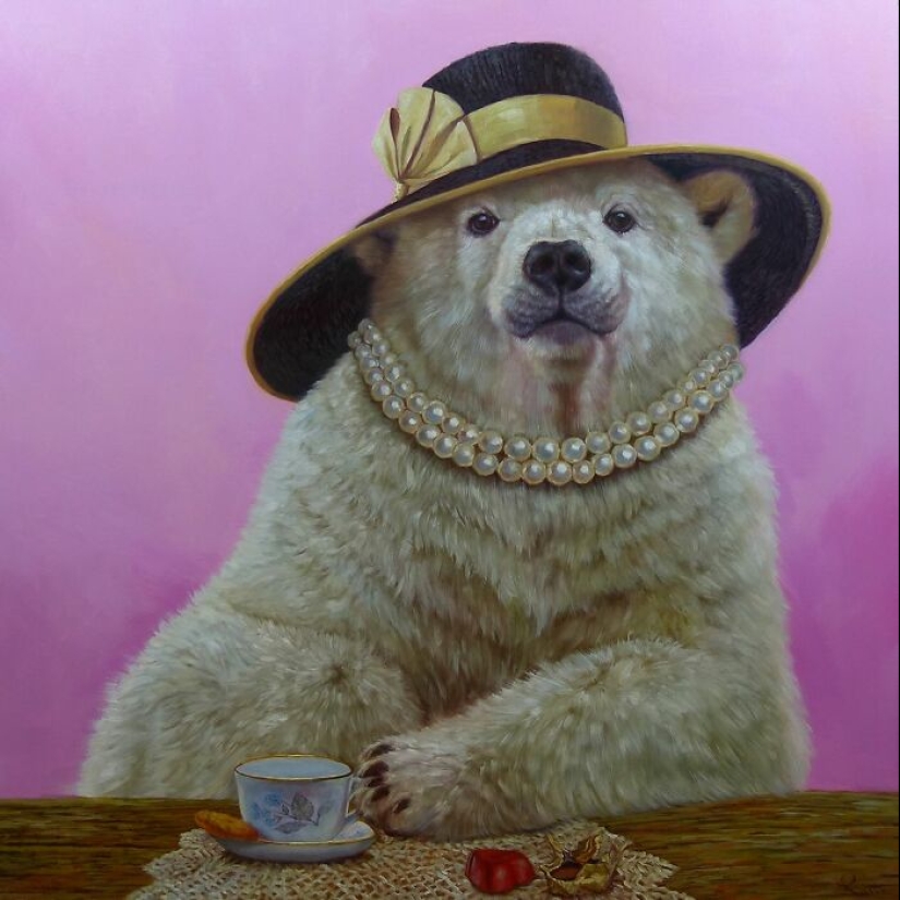 Humorous Animal Paintings By Lucia Heffernan