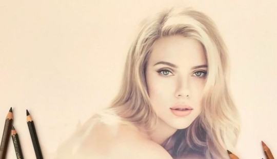 Hyperrealistic dibujos con lápices de colores de Lena Litvina