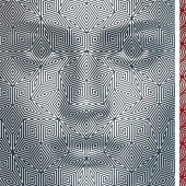 Hypnotic portraits hidden in fantasies