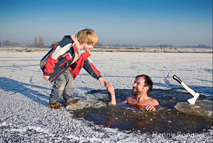 "Ice Man" Wim Hof, conquering the mountains in only shorts "Ice Man" Wim Hof, conquering the mountains in only shorts