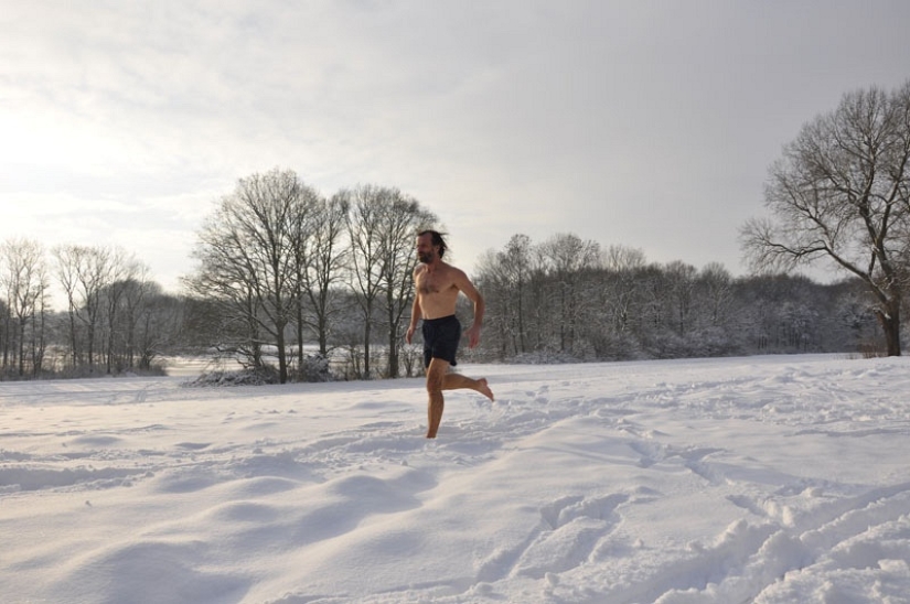 "Ice Man" Wim Hof, conquering the mountains in only shorts "Ice Man" Wim Hof, conquering the mountains in only shorts