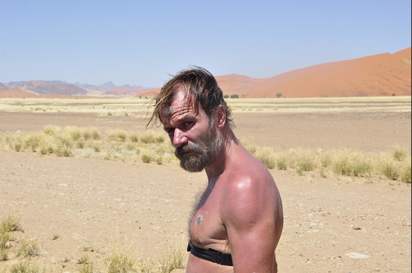 "Ice Man" Wim Hof, conquering the mountains in only shorts "Ice Man" Wim Hof, conquering the mountains in only shorts