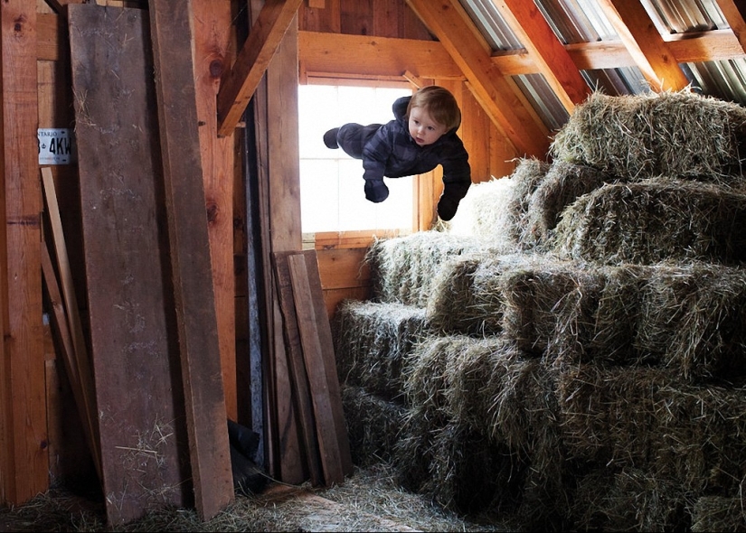 If children flew: positive photo series of a bored Rachel Gulin on maternity leave If children flew: positive photo series of a bored Rachel Gulin on maternity leave
