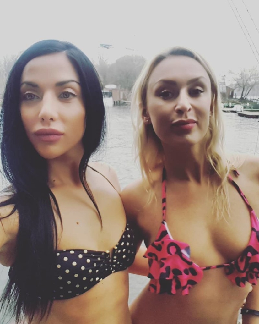 “If you want to be healthy, toughen up!” Girls who love to strip and dive