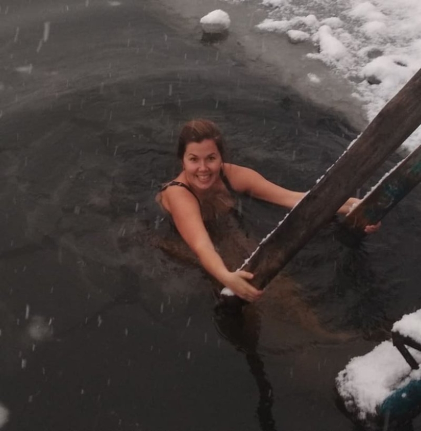 “If you want to be healthy, toughen up!” Girls who love to strip and dive