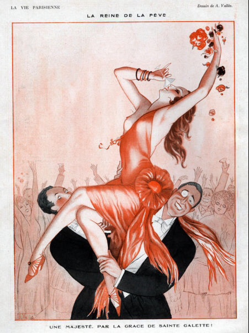Illustrations of the legendary magazine La Vie Parisienne with a touch of eroticism in the Art Nouveau style Illustrations of the legendary magazine La Vie Parisienne with a touch of eroticism in the Art Nouveau style