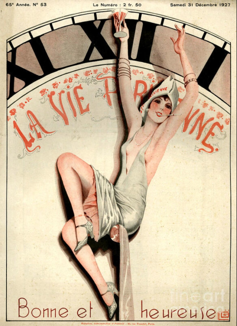 Illustrations of the legendary magazine La Vie Parisienne with a touch of eroticism in the Art Nouveau style Illustrations of the legendary magazine La Vie Parisienne with a touch of eroticism in the Art Nouveau style