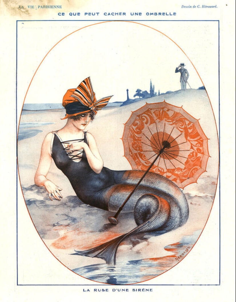 Illustrations of the legendary magazine La Vie Parisienne with a touch of eroticism in the Art Nouveau style Illustrations of the legendary magazine La Vie Parisienne with a touch of eroticism in the Art Nouveau style