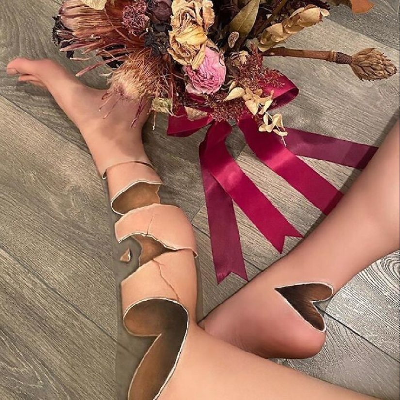 Ilusión óptica sobre su propio cuerpo y de la genialidad de maquillaje Mimi Choi Ilusión óptica sobre su propio cuerpo y de la genialidad de maquillaje Mimi Choi