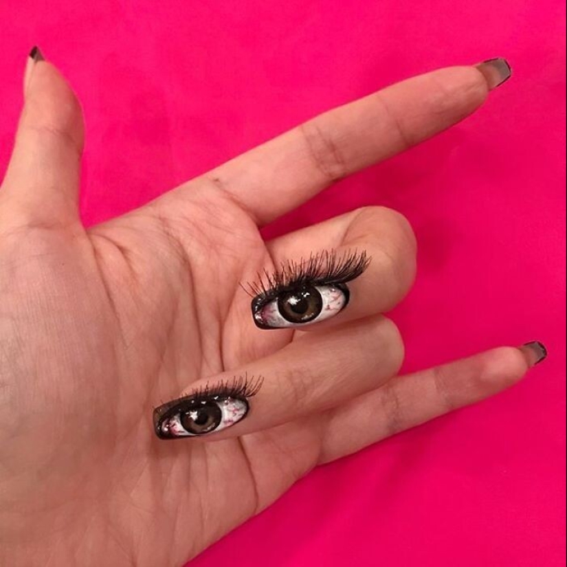 Ilusión óptica sobre su propio cuerpo y de la genialidad de maquillaje Mimi Choi Ilusión óptica sobre su propio cuerpo y de la genialidad de maquillaje Mimi Choi