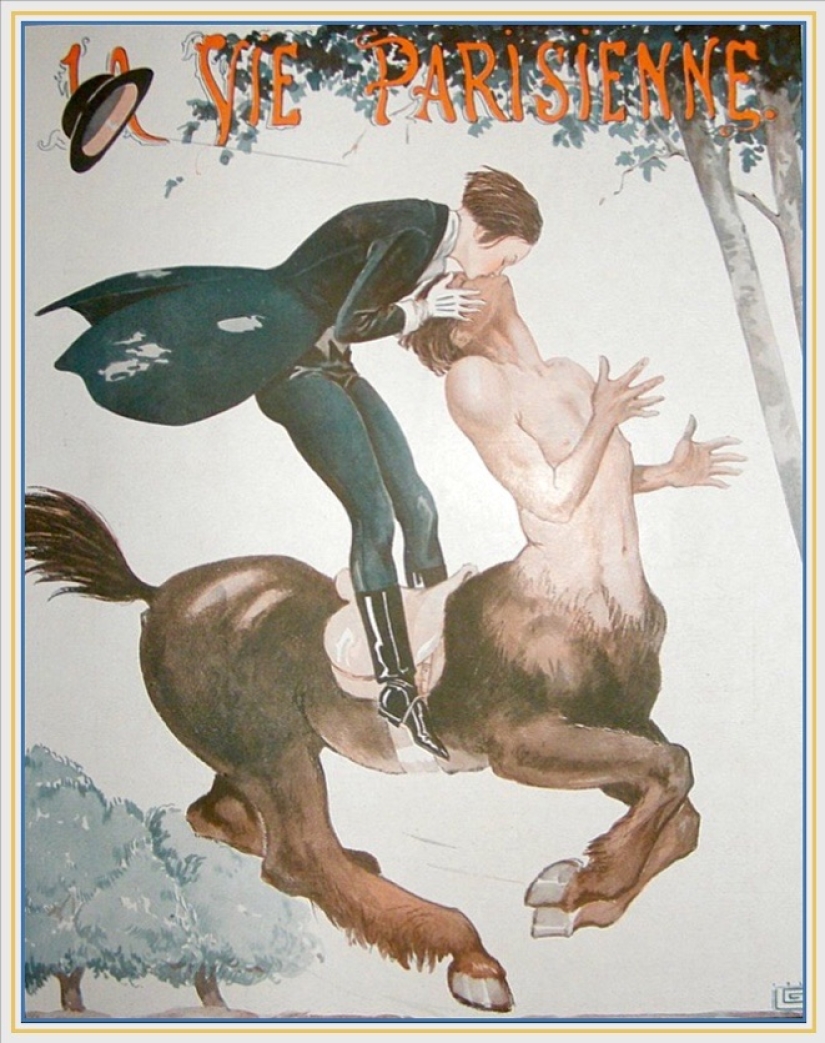 Ilustraciones de la legendaria revista La Vie Parisienne con un toque de erotismo en el estilo Art Nouveau Ilustraciones de la legendaria revista La Vie Parisienne con un toque de erotismo en el estilo Art Nouveau