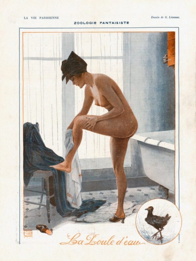 Ilustraciones de la legendaria revista La Vie Parisienne con un toque de erotismo en el estilo Art Nouveau Ilustraciones de la legendaria revista La Vie Parisienne con un toque de erotismo en el estilo Art Nouveau