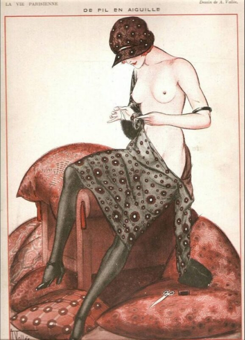Ilustraciones de la legendaria revista La Vie Parisienne con un toque de erotismo en el estilo Art Nouveau Ilustraciones de la legendaria revista La Vie Parisienne con un toque de erotismo en el estilo Art Nouveau