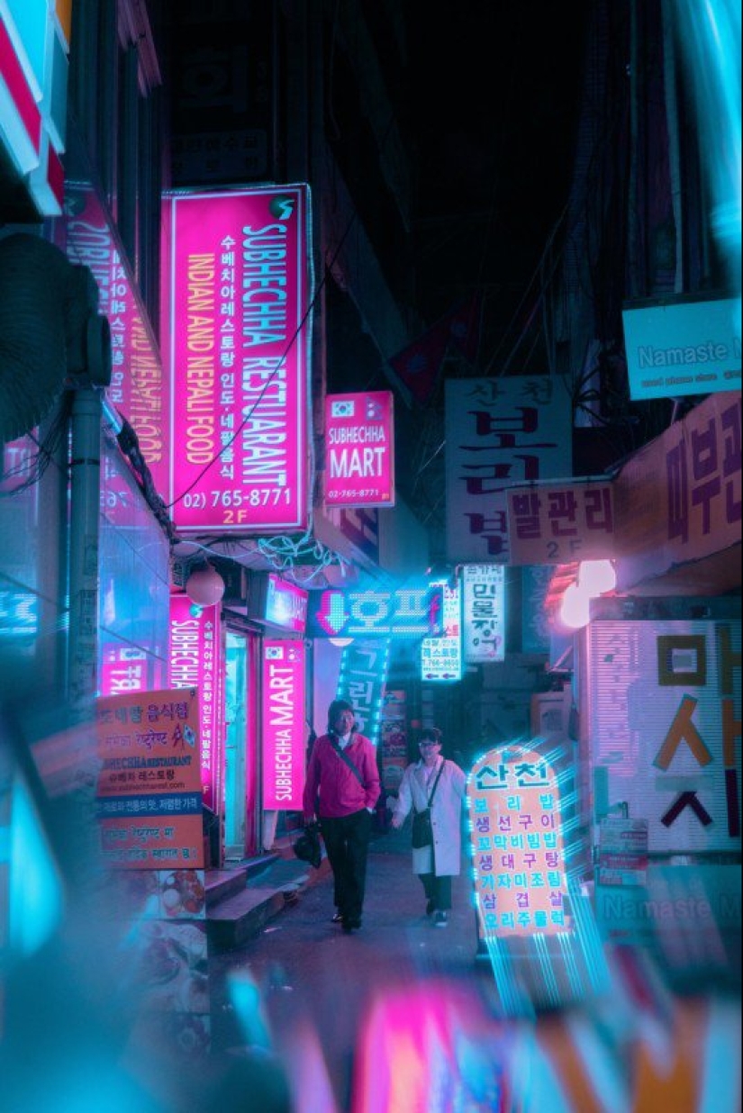 Imágenes de Tokio y Seúl a través de filtros fractales Imágenes de Tokio y Seúl a través de filtros fractales