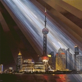 Imágenes GIF hipnóticas de megaciudades asiáticas