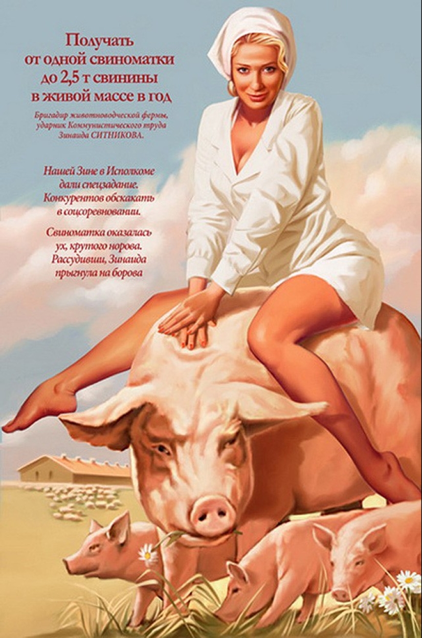 Impresionante "Soviética" pin-up de Valeria Barykina Impresionante "Soviética" pin-up de Valeria Barykina