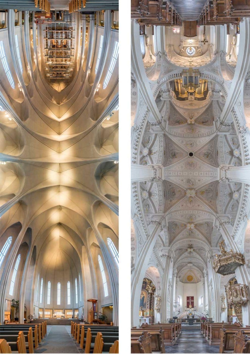 Impresionantes imágenes de templos desde la entrada al altar en una sola foto