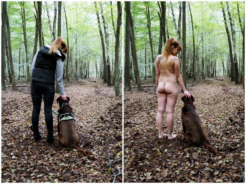 In clothes and without: a photographer from Germany undresses models in their usual environment