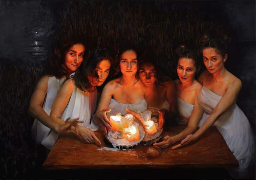 Increíble fotorrealismo de pinturas eróticas de Anna Vypykh