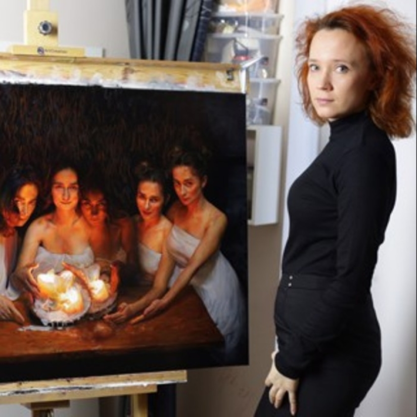 Increíble fotorrealismo de pinturas eróticas de Anna Vypykh