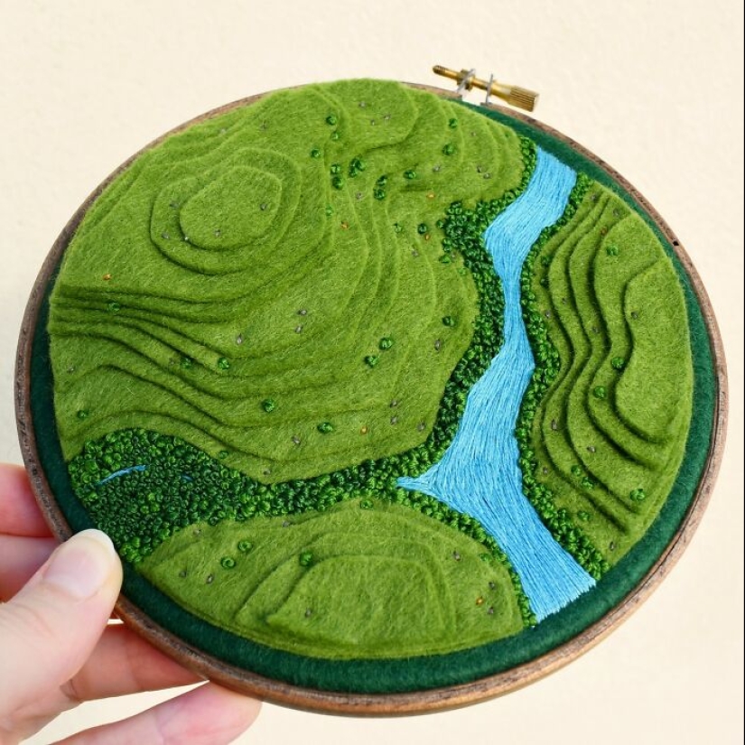 Incredible Landscape Embroidery By Victoria Rose Richards Incredible Landscape Embroidery By Victoria Rose Richards