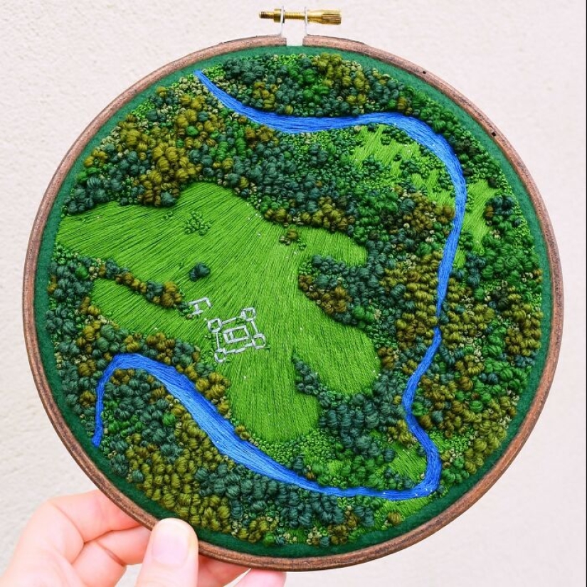 Incredible Landscape Embroidery By Victoria Rose Richards Incredible Landscape Embroidery By Victoria Rose Richards
