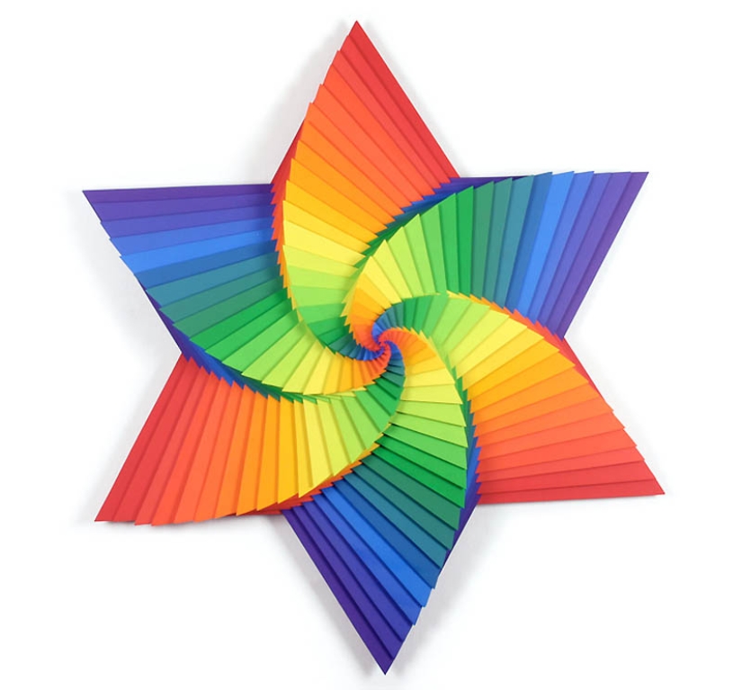 Infinitos de papel por Jen Stark Infinitos de papel por Jen Stark