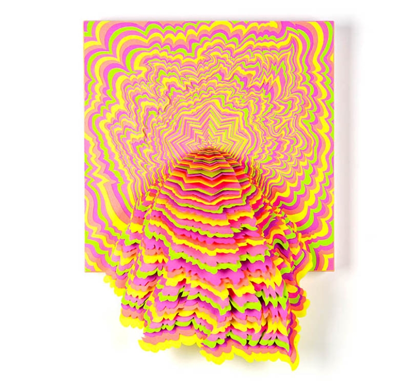 Infinitos de papel por Jen Stark Infinitos de papel por Jen Stark