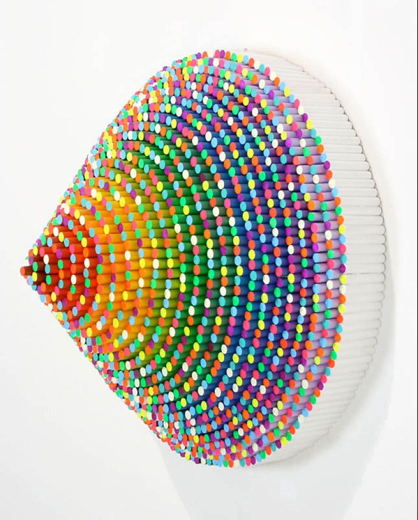 Infinitos de papel por Jen Stark Infinitos de papel por Jen Stark