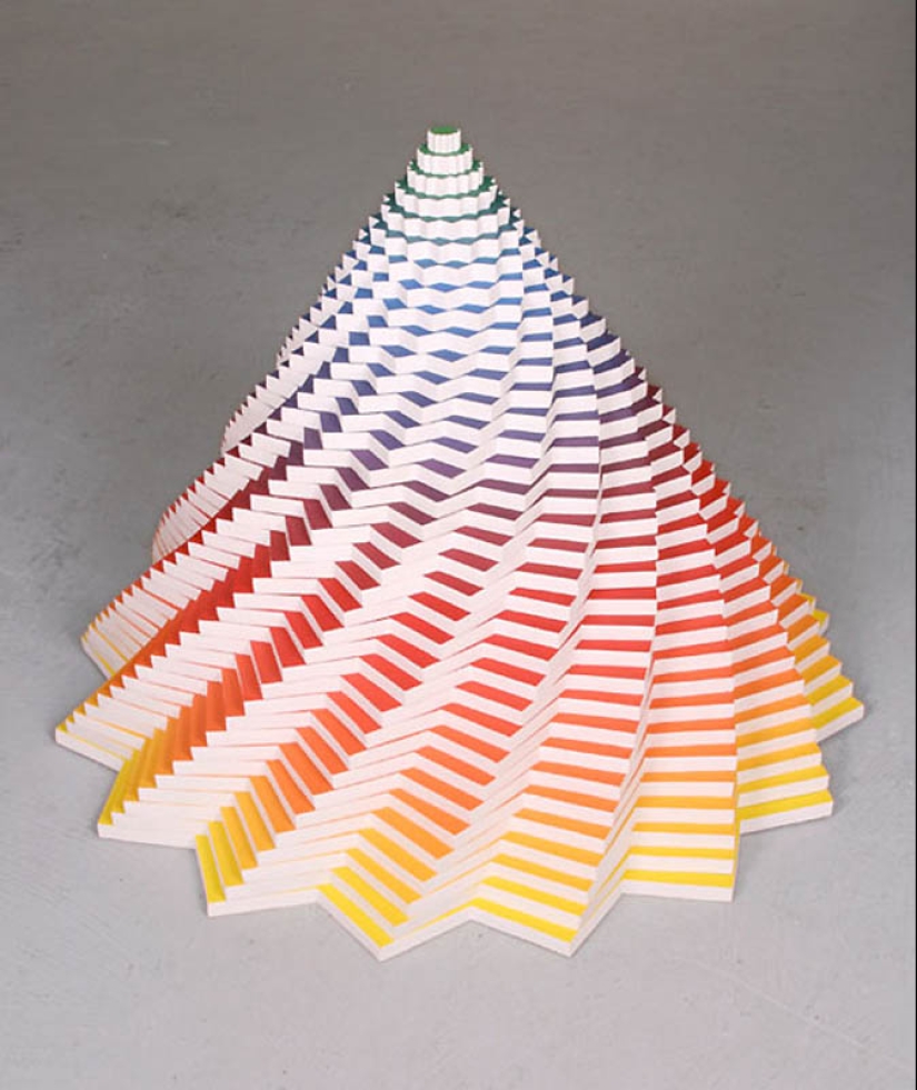 Infinitos de papel por Jen Stark Infinitos de papel por Jen Stark