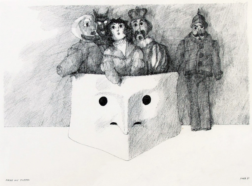 Inspirado en los Cuervos: El talentoso ilustrador Paul Flora Inspirado en los Cuervos: El talentoso ilustrador Paul Flora