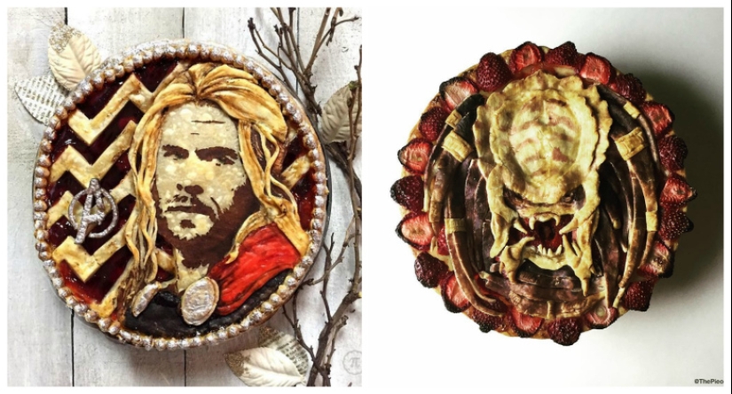 It's even a pity to cut: pop culture in pies It's even a pity to cut: pop culture in pies