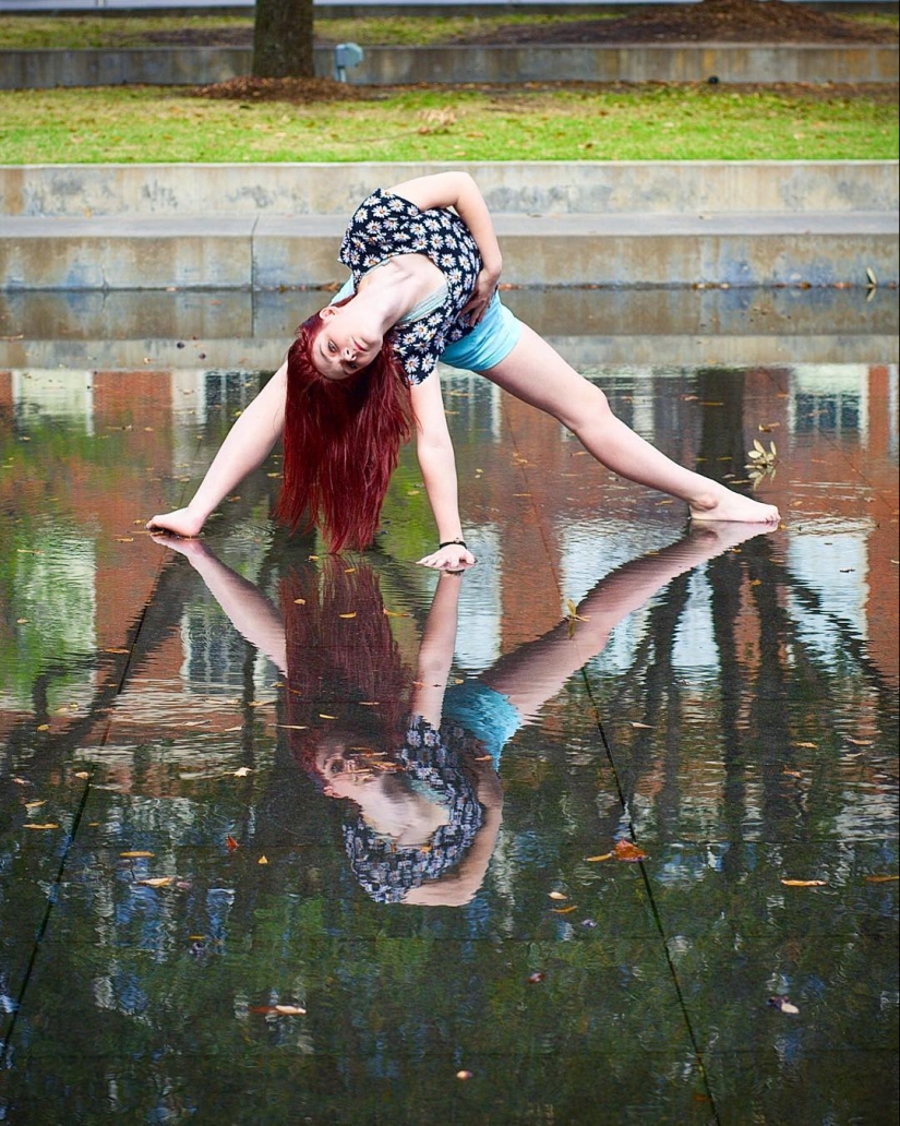 Jóvenes bailarinas en las calles de Dallas