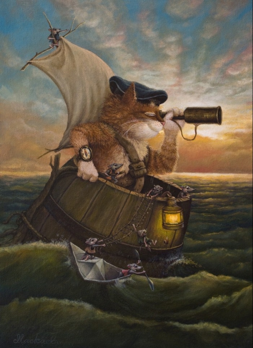 Kind cat tales by the artist Alexander Maskaev Kind cat tales by the artist Alexander Maskaev
