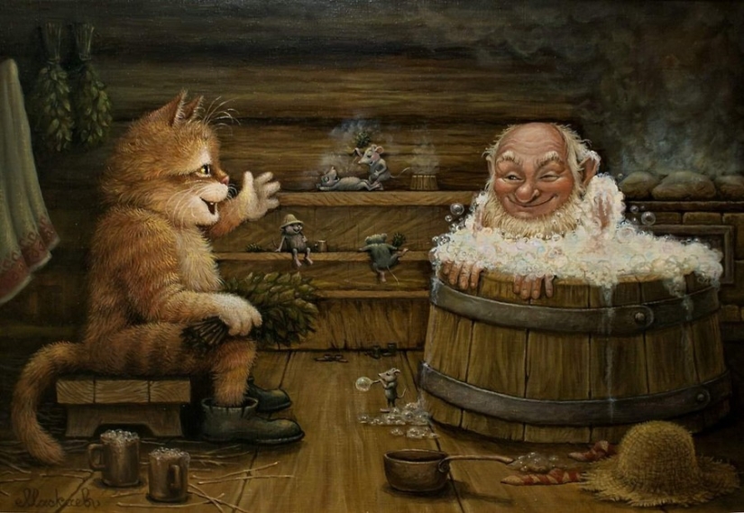 Kind cat tales by the artist Alexander Maskaev Kind cat tales by the artist Alexander Maskaev