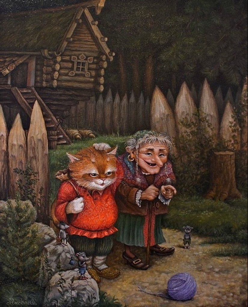 Kind cat tales by the artist Alexander Maskaev Kind cat tales by the artist Alexander Maskaev
