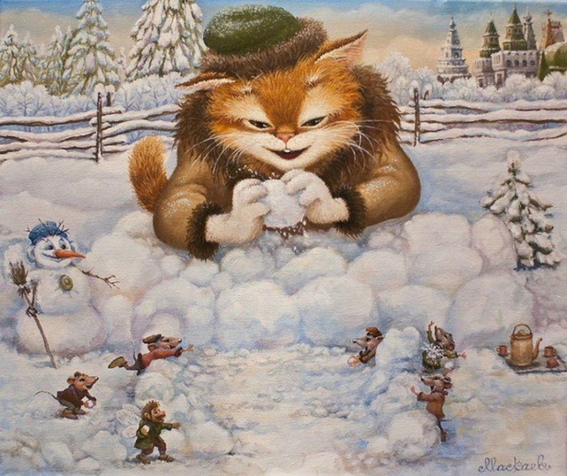 Kind cat tales by the artist Alexander Maskaev Kind cat tales by the artist Alexander Maskaev
