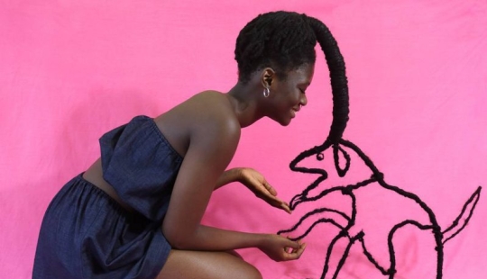 Kosa-Krasa: African artist creates amazing sculptures out of my own hair Kosa-Krasa: African artist creates amazing sculptures out of my own hair