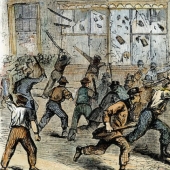 La batalla de los payasos con fuego, disturbios debido al culo y el otro estúpido rebeliones de la historia