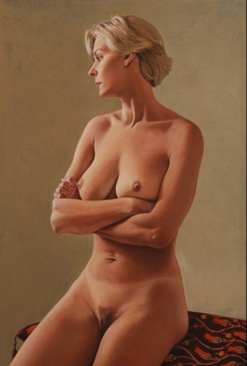 La belleza del cuerpo femenino en las pinturas de Ron Schwerin