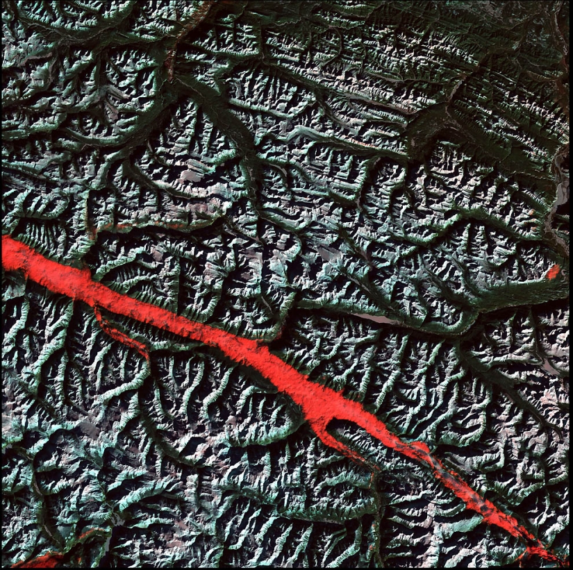 La belleza del planeta - una vista desde arriba